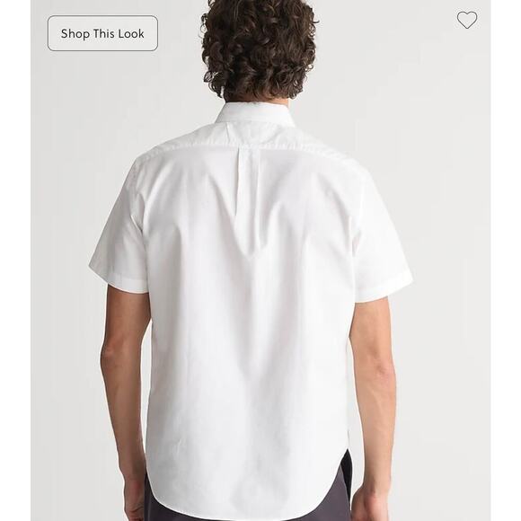 J. Crew Broken in Oxford Blue Striped Casual Shirt Classic fit size Med Preppy - Picture 6 of 12